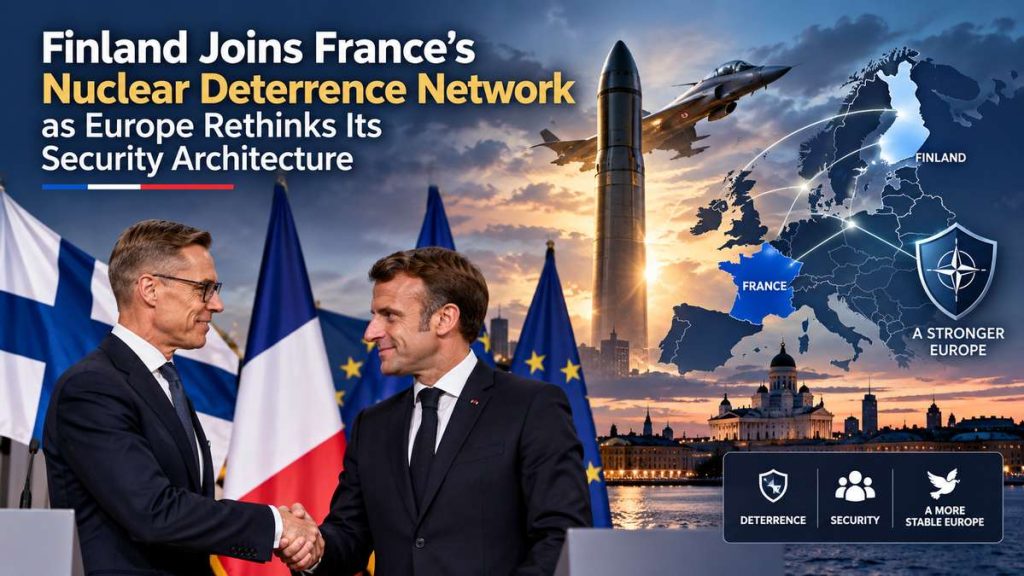 Finland Joins France’s Nuclear Deterrence Network as Europe Rethinks Its Security Architecture